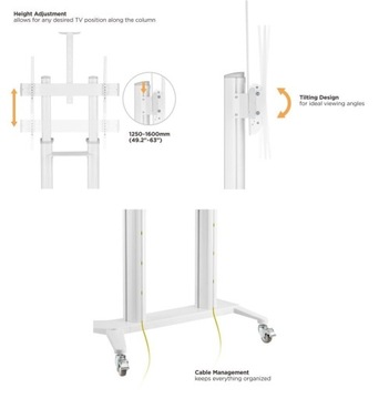 Мобильная подставка для телевизора 70-120 дюймов, 140 кг или доска.