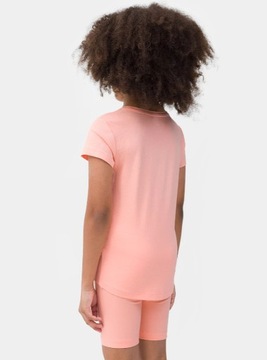 ФУТБОЛКА 4F С КОРОТКИМ РУКАВОМ ХЛОПОК ДЛЯ ДЕТЕЙ ДЕВОЧЕК ДЛЯ физкультуры