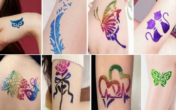 БЛЕСКИ ТАТУ ДЛЯ ДЕТЕЙ, РУЧКИ, БОЛЬШОЙ НАБОР