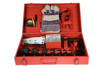 СВАРОЧНЫЙ АППАРАТ ДЛЯ СВАРКИ ТРУБ ПВХ ПП 2700ВТ НАБОР ИЗ 7 МАТРИЦ КОРПУС 16-63 ММ