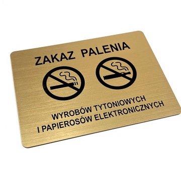 Tabliczka zakazu palenia ! Grawer Zakaz palenia !
