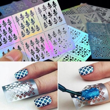 23 Styles Hollow Nail Sticker French Nail Manicure