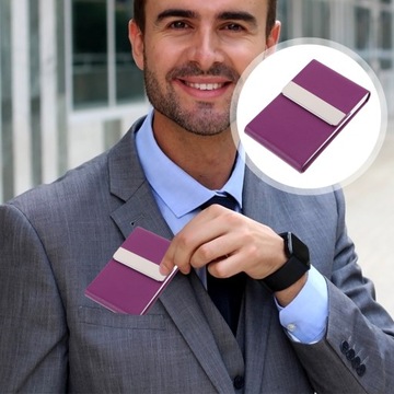 Женский кожаный кошелек Визитница Имя и фамилия