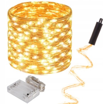 ANIELSKIE WŁOSY LAMPKI 200 LED WODOSPAD DRUCIK