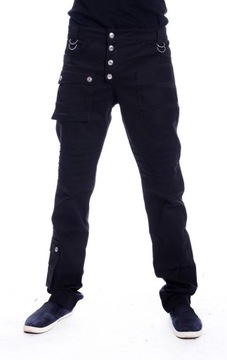 Rockowe spodnie bojówki Cameron Pants S