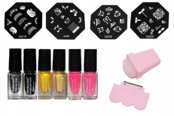 BLASZKI DO STEMPLI LAKIERY STEMPEL ZESTAW Q16