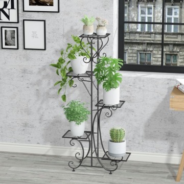 5-слойная металлическая подставка для цветов Лофт-подставка для цветов