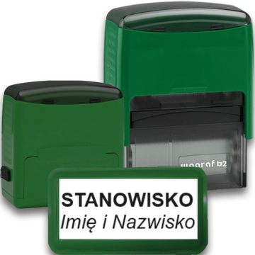 PIECZĄTKA WAGRAF B2s DO 4 LINII FIRMOWA IMIENNA BIUROWA PROJEKT + GUMKA