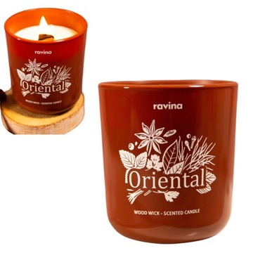ORIENTAL ŚWIECA RAVINA SOJOWA NATURAL ŚWIECZKA ZAPACHOWA ZAPACH ORIENTALNY