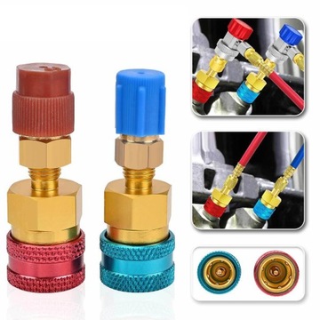 БЫСТРО РАЗЪЕМ ПЕРЕХОДНИКА РЕДУКЦИИ КОНДИЦИОНЕРА ВОЗДУХА R1234YF/R1234A 2 ШТ.