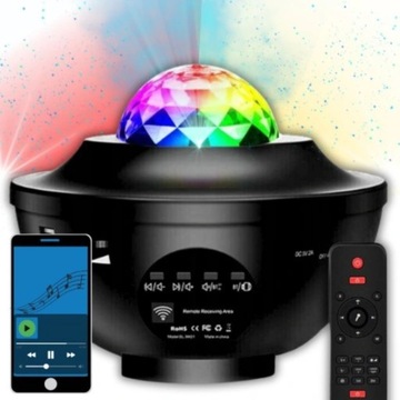 ЗВЕЗДНЫЙ ПРОЕКТОР для детей, проектор неба, ночник, динамик BLUETOOTH