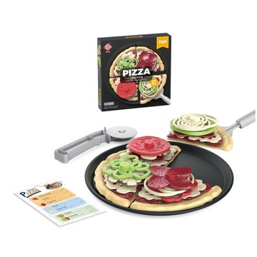 ZESTAW NACZYŃ W PUDEŁKU PIZZA ZABAWKA NA PREZENT DLA DZIECI
