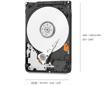 Жесткий диск WD Blue WD10SPZX (1 ТБ; 2,5 дюйма; 128 МБ; 5400 об/мин)
