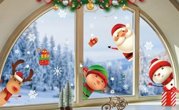 Двойные рождественские наклейки для окна