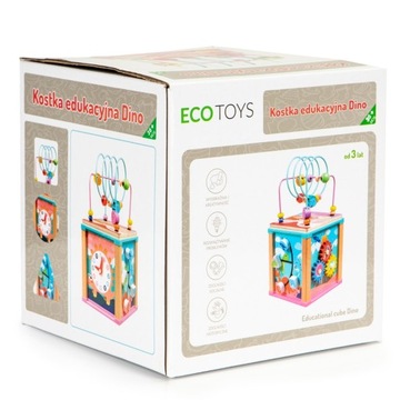 Деревянный развивающий сортировщик кубиков от Ecotoys в подарок ребенку