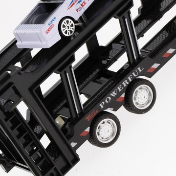 Мини-грузовик из сплава, игрушечный транспортный автомобиль на трении, белый