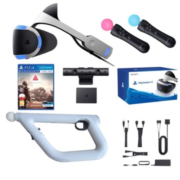 PlayStation VR PS4 + 2x Move + Kamera V2 + Karabin + FARPOINT VR
