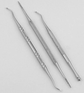 Набор долот Podiatry PROBE для врастания ногтей на ногах, двусторонний, 3 шт.