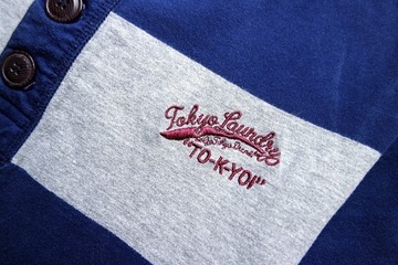TOKYO LAUNDRY koszulka męska T-SHIRT PASY COTTON L