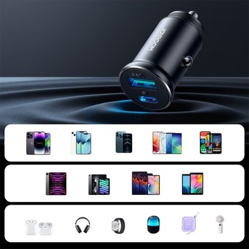 АВТОМОБИЛЬНОЕ ЗАРЯДНОЕ УСТРОЙСТВО JOYROOM | БЫСТРАЯ ЗАРЯДКА 30 Вт USB-A/USB-C