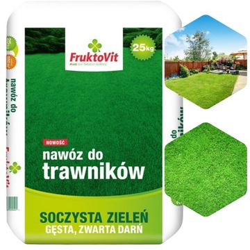 FRUKTOVIT NAWÓZ DO TRAWY WIOSENNY 25KG TRAWNIKA TRAWNIKÓW SOCZYSTA ZIELEŃ