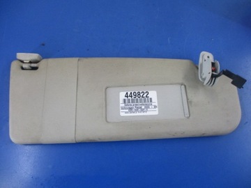 VW PASSAT B5 00-05r OSŁONA PRZECIWSŁONECZNA PRAWA SZARA +LUSTERKO