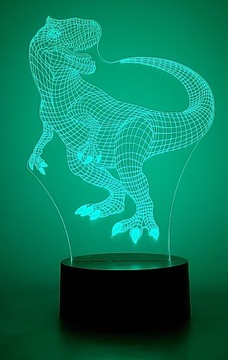 ДИНОЗАВР 3D СВЕТОДИОДНЫЙ НОЧНИК RGB ЦВЕТА + ДИСТАНЦИОННОЕ УПРАВЛЕНИЕ