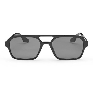 Okulary przeciwsłoneczne czarne modne damskie męskie kwadratowe