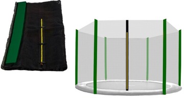 SIATKA DO TRAMPOLINY 400cm na 6 słupków ZEWNĘTRZNA