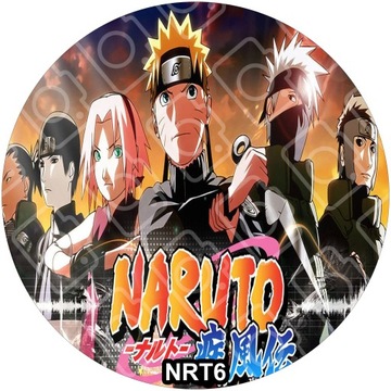 NARUTO Торт Вафельное украшение на день рождения с сахарным принтом, круглый 20см