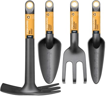 НАБОР САДОВЫХ ИНСТРУМЕНТОВ FISKARS ЛОПАТА RABBLE ЗАГЛУШКИ ДЛЯ ШЛАНГА 4 шт.