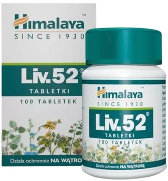 HIMALAYA Liv 52 Na wątrobę 100 tabletek