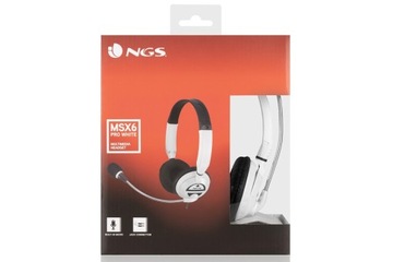 NGS Накладные наушники + микрофон MSX 6 PRO белые