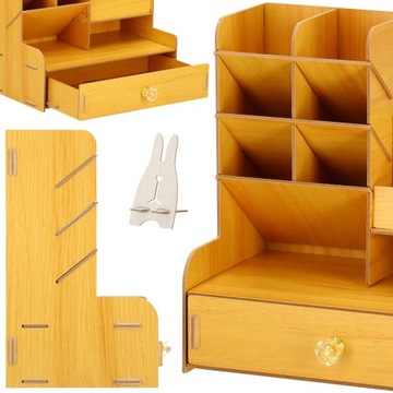 ОРГАНАЙЗЕР ДЛЯ НАСТОЛЬНЫХ ИНСТРУМЕНТОВ Контейнер для карандашей ЯЩИК + СВОБОДНАЯ ПОДСТАВКА