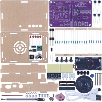 FM-радио, цифровой светодиодный дисплей + комплект корпуса «сделай сам»