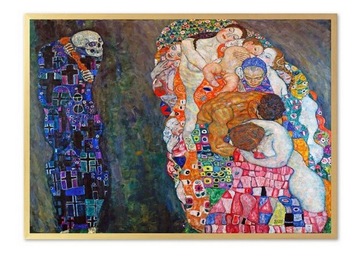 OBRAZ GUSTAV KLIMT ŚMIERĆ I ŻYCIE PŁÓTNO + RAMA