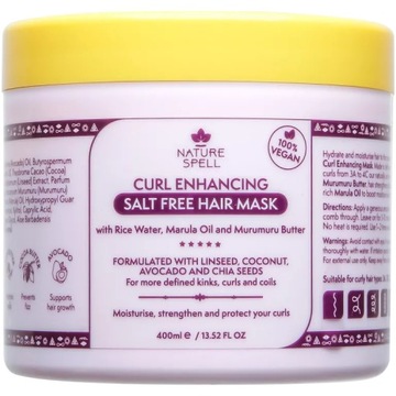 MASKA DO WŁOSÓW WZMACNIAJĄCA LOKI NATURE SPELL, 400 ML