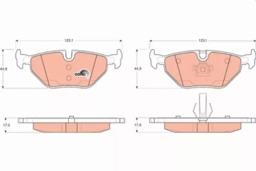 ЗАДНИЕ ДИСКИ TRW + КОЛОДКИ BMW 3 E46 + КОМБИ/КУПЕ