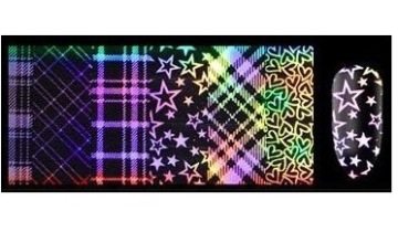 FOLIA TRANSFEROWA HOLOGRAFIC NAKLEJKI NA PAZNOKCIE