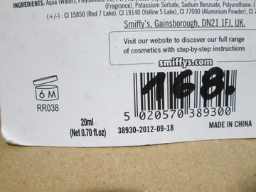 MAKE-UP FX Золотой гель-блеск SMIFFYS 20 МЛ ЗОЛОТО