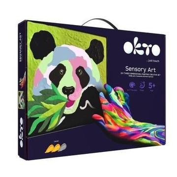 ZESTAW DO OBRAZU 3D PANDA, OKTO