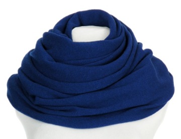БОЛЬШОЙ ШАРФ, 80% ШЕРСТЬ ЯГНЕНКА, ЦВЕТ КОБАЛЬТ.