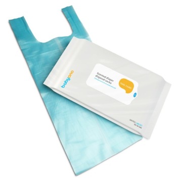 BABYONO Ароматизированные пакеты для использованных подгузников Салфетки x100шт