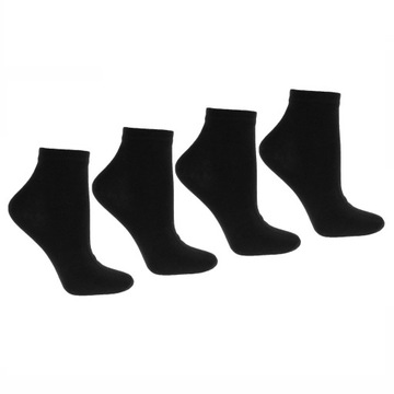 4x Ponožky Dámske Krátke 3/4 Bavlnené ponožky Čierne MORAJ 38-41