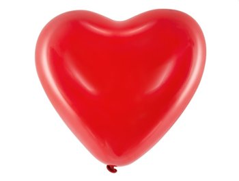 Balon lateksowy kształt Serce czerwone 1 szt