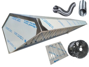 Okap Gastronomiczny 120x70x40 Filtry WentylatorXXL