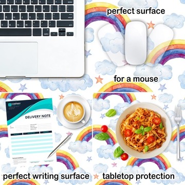 Защитный коврик для детей - радужные облака