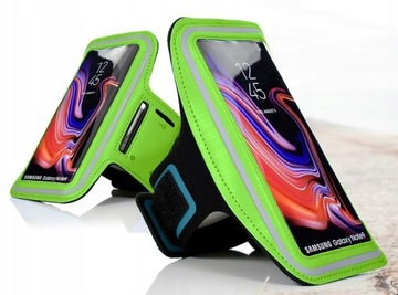 OPASKA NA RAMIĘ ARMBAND Z ODBLASKIEM MIEJSCE NA KLUCZ NA TELEFON SMARTFON