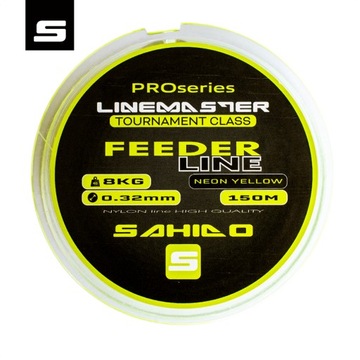 ФИДЕРНАЯ ЛЕСКА SAHIDO LINEMASTER 0,32 ММ, 150 М НЕОНОВАЯ ПРОЧНАЯ ЛЕСКА