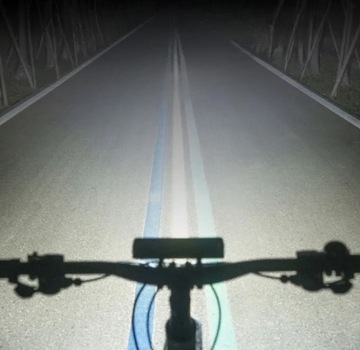 Очень мощный передний велосипедный фонарь 1400LM USB.